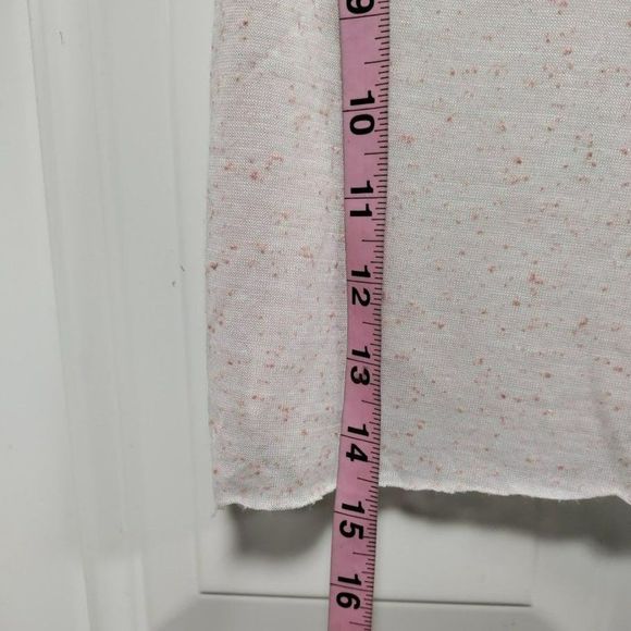 LNA Women's Light Pink Silk-Blend Short Sleeve T-Shirt Size Large - Picture 8 of 9